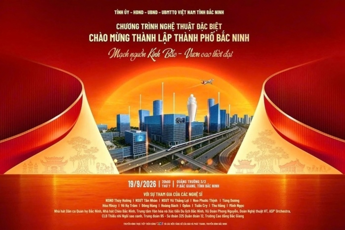 Chương trình nghệ thuật chào mừng thành lập thành phố Bắc Ninh